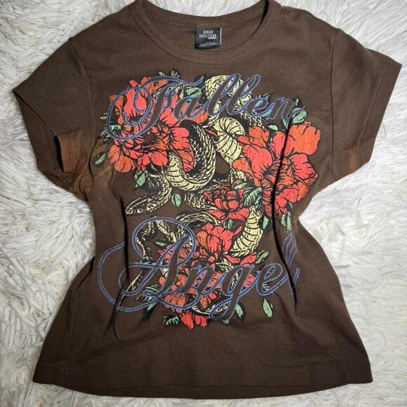 Urban Outfitters Tops - 💥 Urban outfitters graphic baby tee Festival Small Fallen Angel d1
